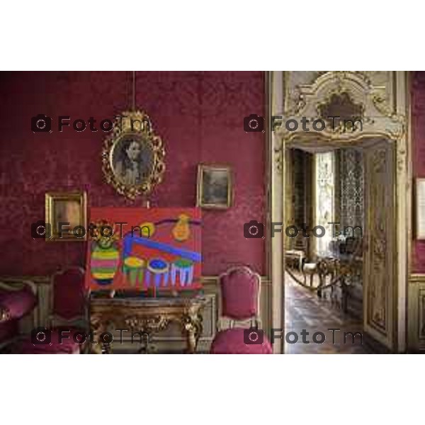 Bergamo Tour dimore e Design storiche i saloni arredati dagli artisti: Nella foto Palazzo Terzi con le opere delle artiste Paola Navone e Rosa Maria Rinaldi