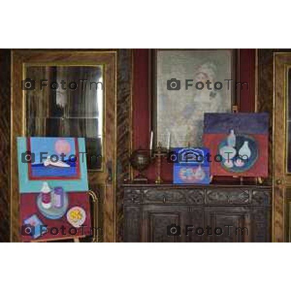 Bergamo Tour dimore e Design storiche i saloni arredati dagli artisti: Nella foto Palazzo Terzi con le opere delle artiste Paola Navone e Rosa Maria Rinaldi