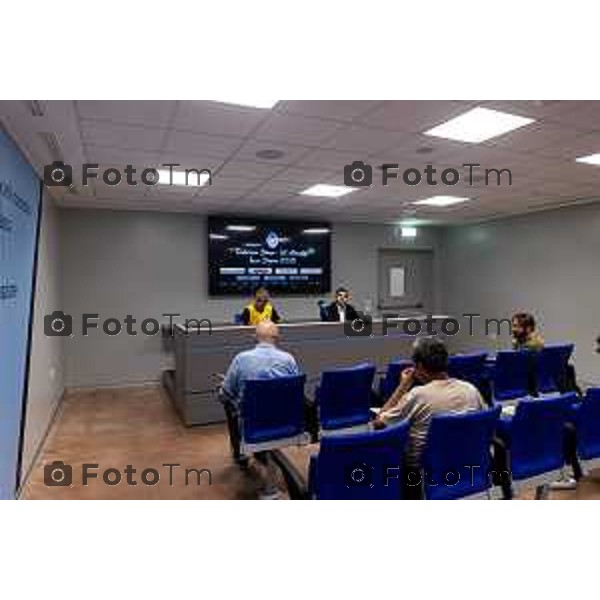 Tommaso Berardi/LaPresse 17-07-2025 Italia Cronaca Zanica. AlbinoLeffe - Conferenza Stampa Inizio Stagione, Mister Giovanni Lopez e DS Antonio Obbedio