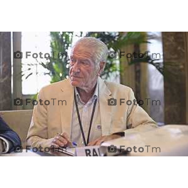 Tiziano Manzoni/LaPresse 22-7- 2025 Italia Cronaca Bergamo presentazione della dodicesima edizione di Food Film Fest che si terrà in Camera di Commercio di Bergamo Enrico Radicchi, Slow Food valli Orobiche Bassa Bergamasca;