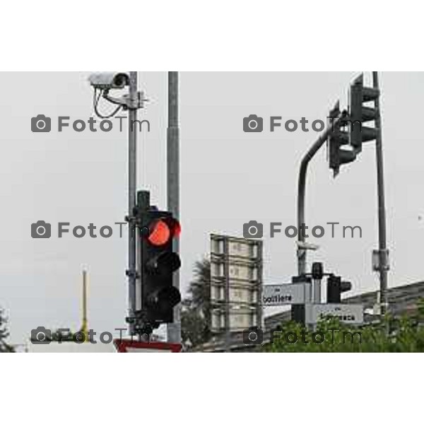 Tiziano Manzoni/LaPresse 25-07- 2027 Bergamo, Italia Cronaca Ciserano Rosso stop sulla Via Boltiere e Via Francesca