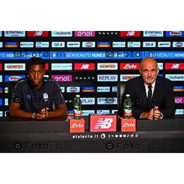 Tiziano Manzoni/LaPresse 30-5- 2025 Italia Cronaca Bergamo Zingonia Presentazione giocatore Atalanta Honest Ahanor