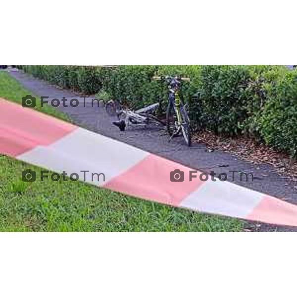 Tiziano Manzoni/LaPresse 31-7- 2025 Italia Cronaca Cortenuova Bg investimento mortale ciclista