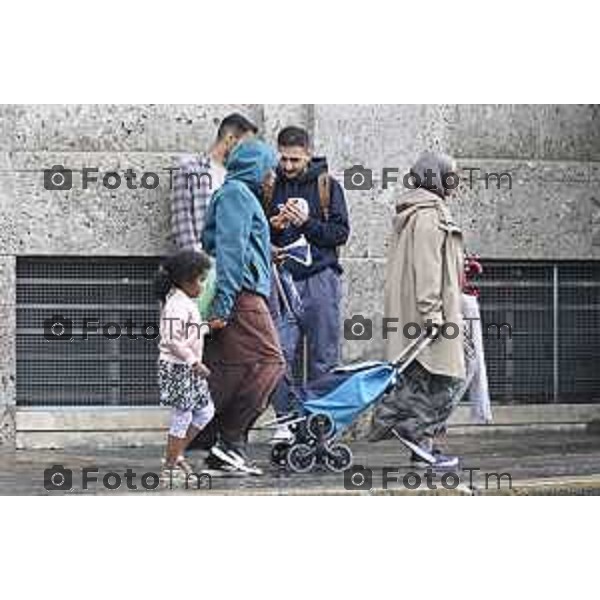 Tiziano Manzoni/LaPresse 1-08- 2025 Italia Cronaca maltempo estivo pioggia accquazzone temporale nella città di bergamo calo temperatura