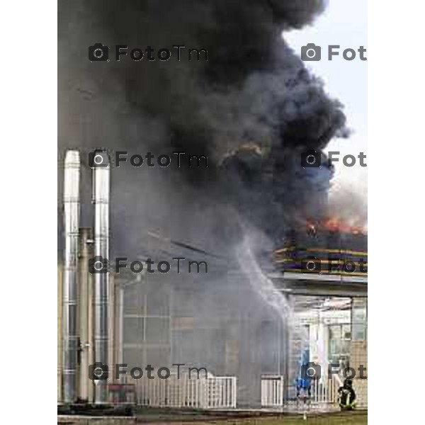 Tiziano Manzoni/LaPresse 14-8 2025 Italia Cronaca Bergamo Ghisalba BG incendio piscine dopo la fine dei lavori
