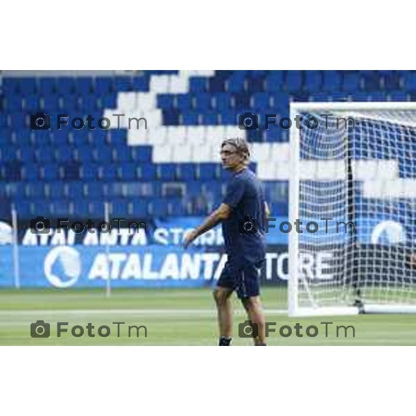 Tiziano Manzoni/LaPresse 13-8- 2025 Italia Cronaca Bergamo primo allenamento ufficiale Atalanta stadio New Balance 2025