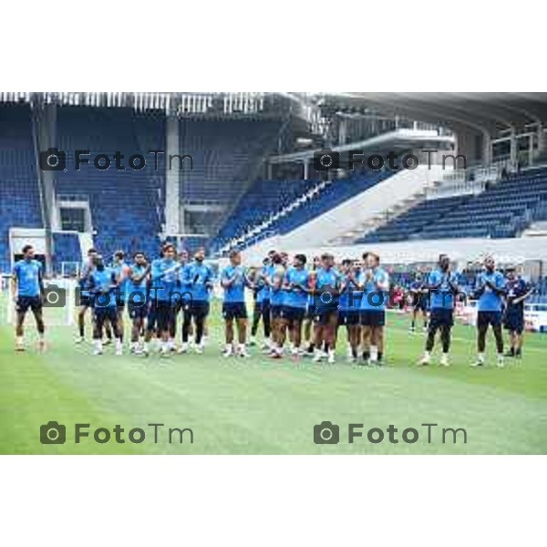 Tiziano Manzoni/LaPresse 13-8- 2025 Italia Cronaca Bergamo primo allenamento ufficiale Atalanta stadio New Balance 2025