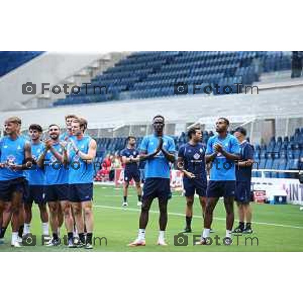 Tiziano Manzoni/LaPresse 13-8- 2025 Italia Cronaca Bergamo primo allenamento ufficiale Atalanta stadio New Balance 2025