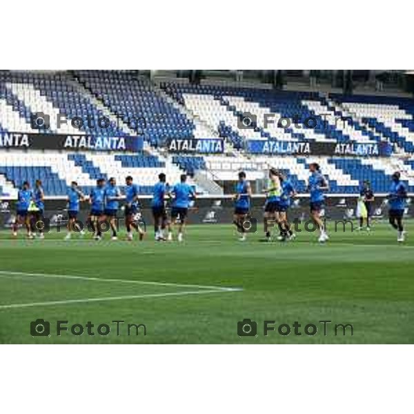 Tiziano Manzoni/LaPresse 13-8- 2025 Italia Cronaca Bergamo primo allenamento ufficiale Atalanta stadio New Balance 2025