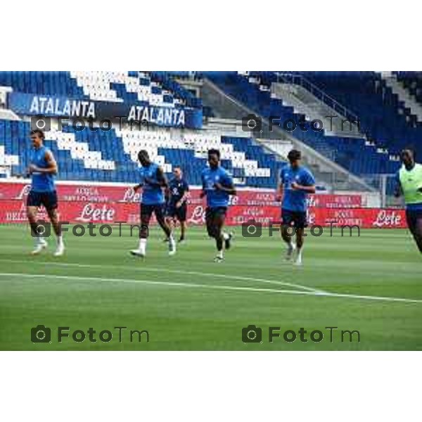 Tiziano Manzoni/LaPresse 13-8- 2025 Italia Cronaca Bergamo primo allenamento ufficiale Atalanta stadio New Balance 2025