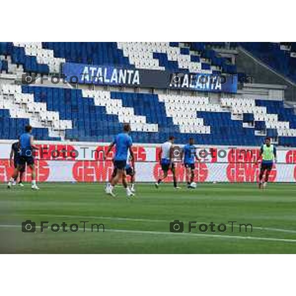 Tiziano Manzoni/LaPresse 13-8- 2025 Italia Cronaca Bergamo primo allenamento ufficiale Atalanta stadio New Balance 2025