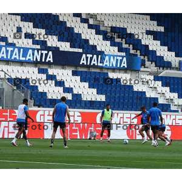Tiziano Manzoni/LaPresse 13-8- 2025 Italia Cronaca Bergamo primo allenamento ufficiale Atalanta stadio New Balance 2025