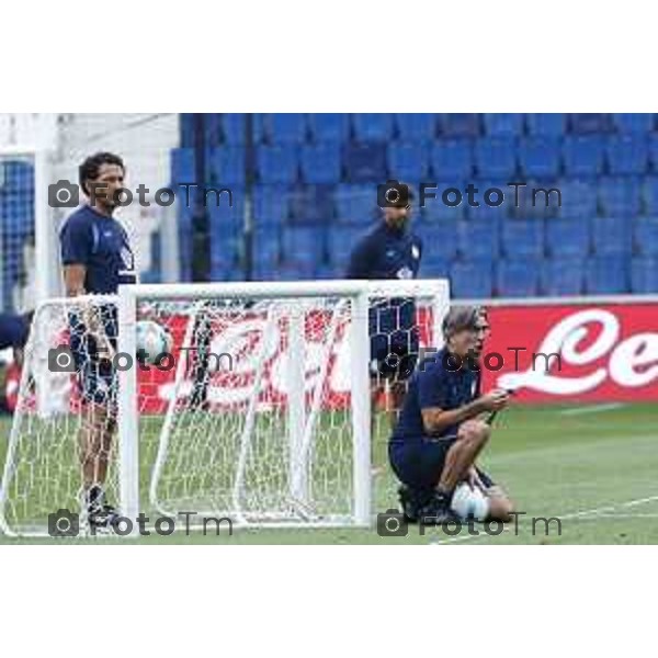 Tiziano Manzoni/LaPresse 13-8- 2025 Italia Cronaca Bergamo primo allenamento ufficiale Atalanta stadio New Balance 2025