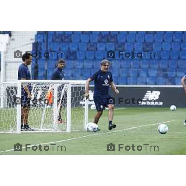 Tiziano Manzoni/LaPresse 13-8- 2025 Italia Cronaca Bergamo primo allenamento ufficiale Atalanta stadio New Balance 2025
