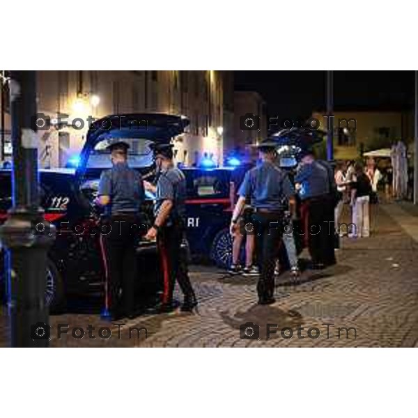 Tiziano Manzoni/LaPresse 5--05- 2024 Bergamo, Italia Cronaca Treviglio controlli carabinieri centro paese