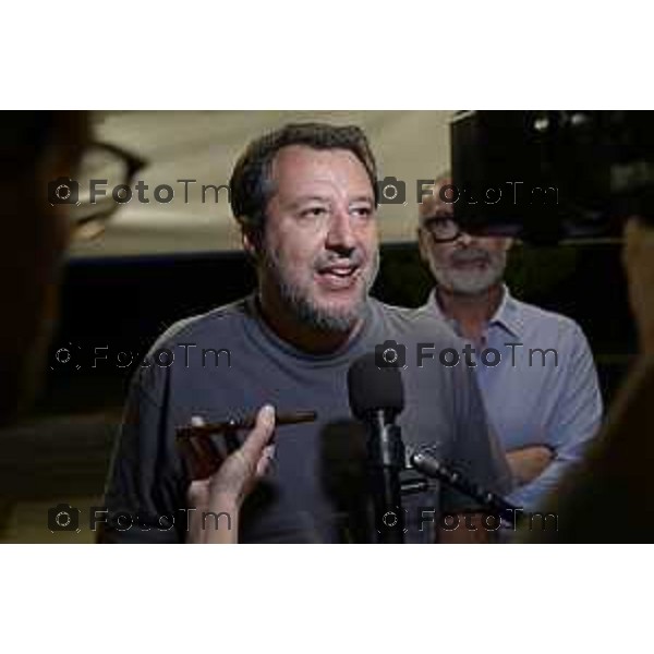 Tiziano Manzoni/LaPresse 30-8- 2025 Italia CronacaBolgare Bg Salvini alla bolgher Fest