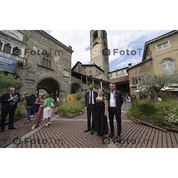 Tiziano Manzoni/LaPresse 05-9- 2025 Italia Cronaca Bergamo presentazione Landscape Festival I Maestri del Paesaggio quindicesima edizione Protagonista dell\'edizione 2025 sarà Sarah Price, tra le voci più influenti del Landscape design contemporaneo, che firmerà la nuova visione della Green Square in Piazza Vecchia, cuore simbolico del Festival.