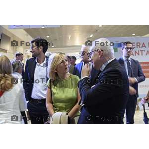 Tiziano Manzoni/LaPresse 05-9- 2025 Italia Cronaca Bergamo Fiera Nuova e Promoberg inaugurazione Fiera di Sant’Alessandro 2025.