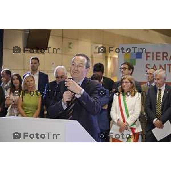 Tiziano Manzoni/LaPresse 05-9- 2025 Italia Cronaca Bergamo Fiera Nuova e Promoberg inaugurazione Fiera di Sant’Alessandro 2025.