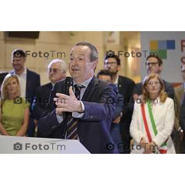 Tiziano Manzoni/LaPresse 05-9- 2025 Italia Cronaca Bergamo Fiera Nuova e Promoberg inaugurazione Fiera di Sant’Alessandro 2025.