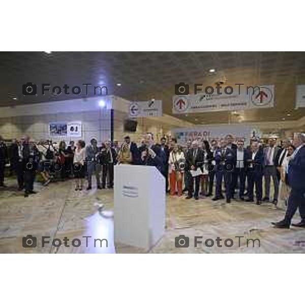 Tiziano Manzoni/LaPresse 05-9- 2025 Italia Cronaca Bergamo Fiera Nuova e Promoberg inaugurazione Fiera di Sant’Alessandro 2025.