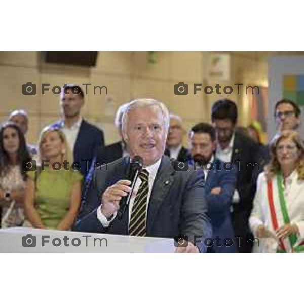 Tiziano Manzoni/LaPresse 05-9- 2025 Italia Cronaca Bergamo Fiera Nuova e Promoberg inaugurazione Fiera di Sant’Alessandro 2025.