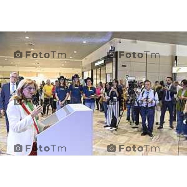 Tiziano Manzoni/LaPresse 05-9- 2025 Italia Cronaca Bergamo Fiera Nuova e Promoberg inaugurazione Fiera di Sant’Alessandro 2025.