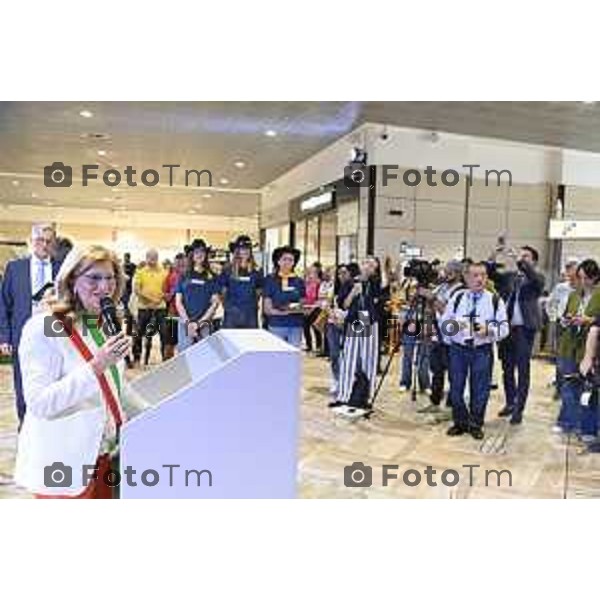 Tiziano Manzoni/LaPresse 05-9- 2025 Italia Cronaca Bergamo Fiera Nuova e Promoberg inaugurazione Fiera di Sant’Alessandro 2025.