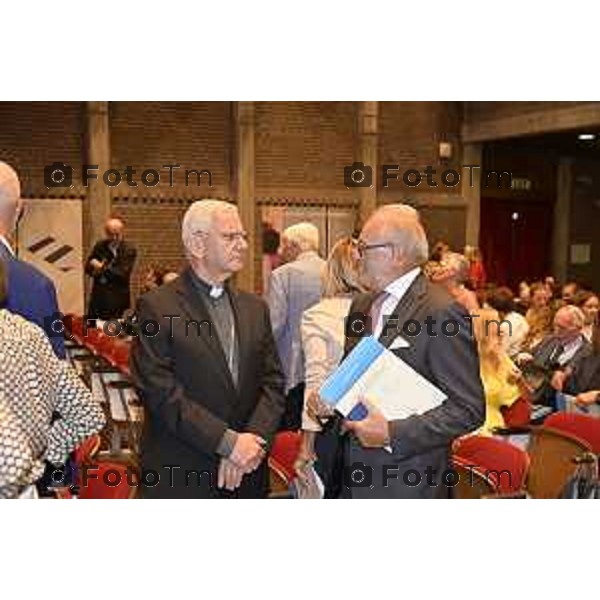 Tiziano Manzoni/LaPresse 8--9- 2025 Italia Cronaca Bergamo Bergamo presentazione del manifesto Scuole dell\'Opera Sant\'Alessandro