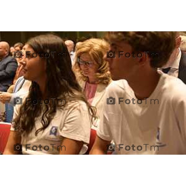 Tiziano Manzoni/LaPresse 8--9- 2025 Italia Cronaca Bergamo Bergamo presentazione del manifesto Scuole dell\'Opera Sant\'Alessandro