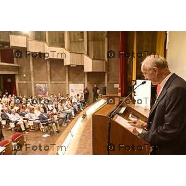 Tiziano Manzoni/LaPresse 8--9- 2025 Italia Cronaca Bergamo Bergamo presentazione del manifesto Scuole dell\'Opera Sant\'Alessandro