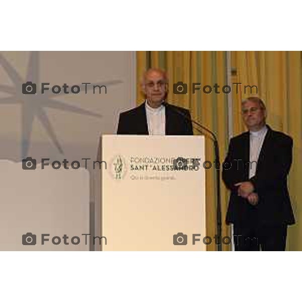 Tiziano Manzoni/LaPresse 8--9- 2025 Italia Cronaca Bergamo Bergamo presentazione del manifesto Scuole dell\'Opera Sant\'Alessandro