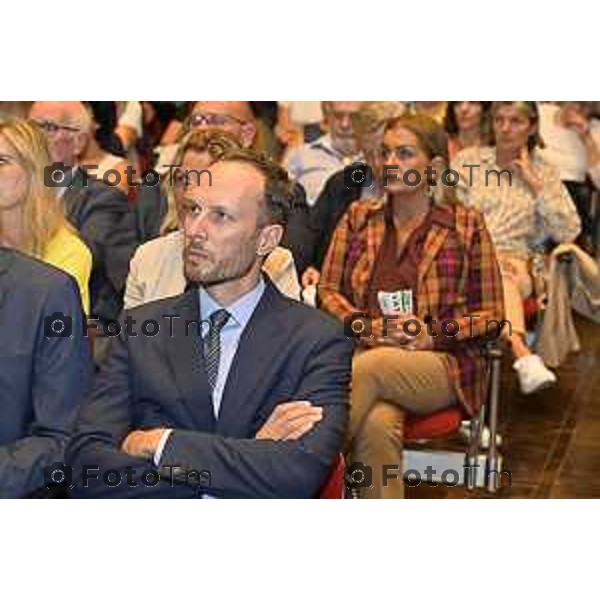 Tiziano Manzoni/LaPresse 8--9- 2025 Italia Cronaca Bergamo Bergamo presentazione del manifesto Scuole dell\'Opera Sant\'Alessandro Marco Ghitti