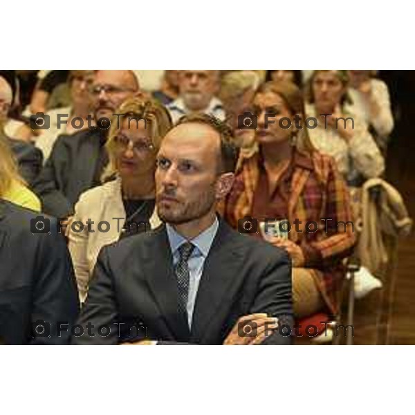 Tiziano Manzoni/LaPresse 8--9- 2025 Italia Cronaca Bergamo Bergamo presentazione del manifesto Scuole dell\'Opera Sant\'Alessandro Marco Ghitti