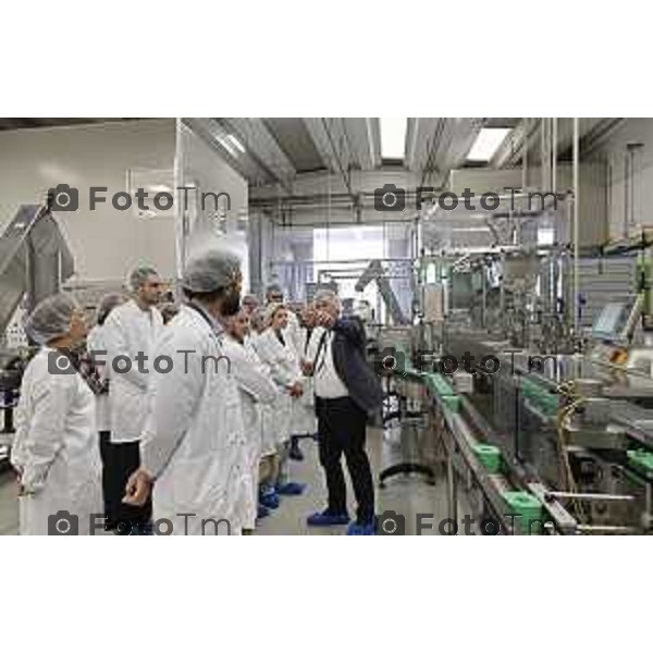 Tiziano Manzoni/LaPresse 10-9- 2025 Italia CronacaBergamo Visita azienda Allegrini a Grassobio Ad Gianluigi Fornoni direttore stablimento bg Josta Fratelli