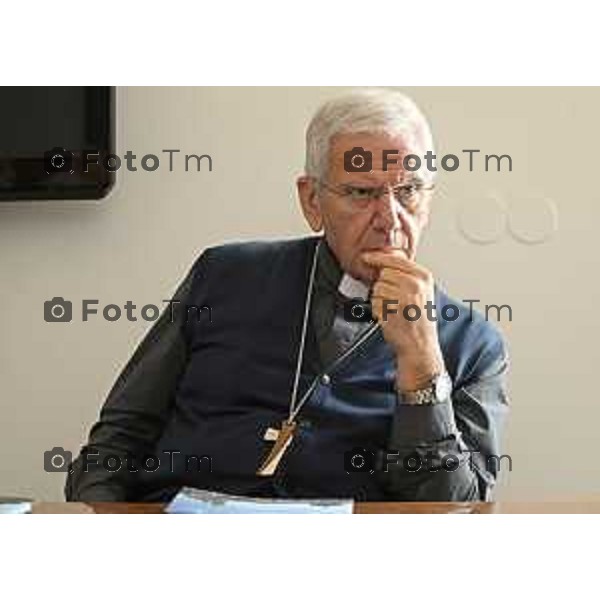 Tiziano Manzoni/LaPresse 12-9- 2025 Italia Cronaca Bergamo presentazione bilancio di missione della diocesi Bg con il vescovo