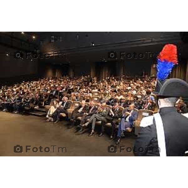 Tiziano Manzoni/LaPresse 18-9- 2025 Italia CronacaBergamo Prefetto di Bergamo alla celebrazione della \'Giornata degli internati italiani nei campi di concentramento tedeschi durante la seconda Guerra Mondiale gruppo Stezzano