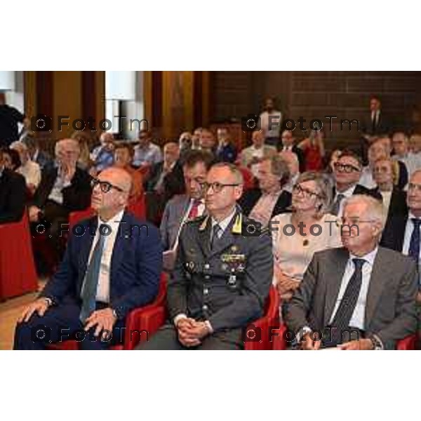 Tiziano Manzoni/LaPresse 18-9- 2025 Italia Cronaca Bergamo Fondazione Bpb EF e Intesa Sanpaolo convegno ,Territorio e visione. Generare futuro insieme