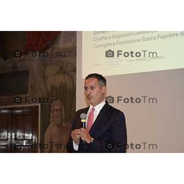 Tiziano Manzoni/LaPresse 18-9- 2025 Italia Cronaca Bergamo Fondazione Bpb EF e Intesa Sanpaolo convegno ,Territorio e visione. Generare futuro insieme Daniele Pastore, direttore Regionale Lombardia Nord Intesa Sanpaolo