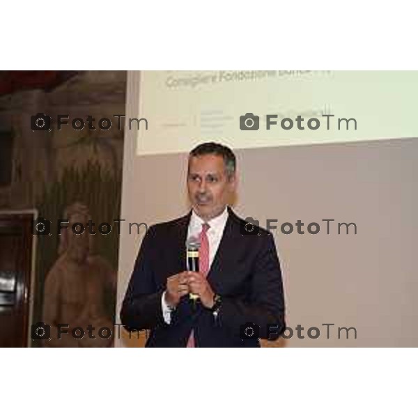 Tiziano Manzoni/LaPresse 18-9- 2025 Italia Cronaca Bergamo Fondazione Bpb EF e Intesa Sanpaolo convegno ,Territorio e visione. Generare futuro insieme Daniele Pastore, direttore Regionale Lombardia Nord Intesa Sanpaolo