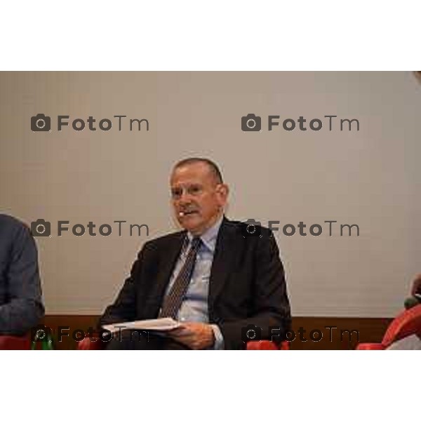 Tiziano Manzoni/LaPresse 18-9- 2025 Italia Cronaca Bergamo Fondazione Bpb EF e Intesa Sanpaolo convegno ,Territorio e visione. Generare futuro insieme