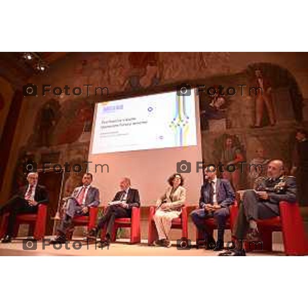 Tiziano Manzoni/LaPresse 18-9- 2025 Italia Cronaca Bergamo Fondazione Bpb EF e Intesa Sanpaolo convegno ,Territorio e visione. Generare futuro insieme