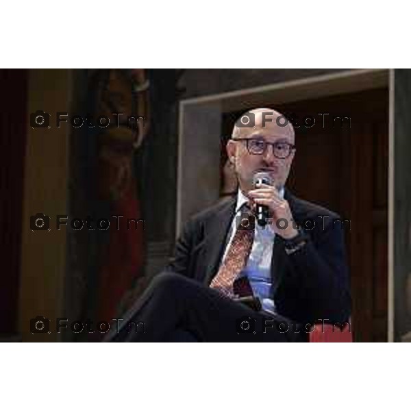 Tiziano Manzoni/LaPresse 18-9- 2025 Italia Cronaca Bergamo Fondazione Bpb EF e Intesa Sanpaolo convegno ,Territorio e visione. Generare futuro insieme Giovanni Foresti, Head of Regional Research Intesa Sanpaolo
