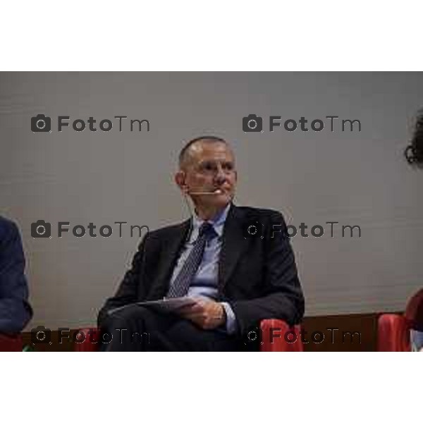 Tiziano Manzoni/LaPresse 18-9- 2025 Italia Cronaca Bergamo Fondazione Bpb EF e Intesa Sanpaolo convegno ,Territorio e visione. Generare futuro insieme Ceresoli dir l\'eco