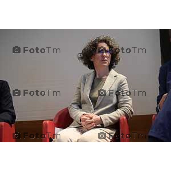 Tiziano Manzoni/LaPresse 18-9- 2025 Italia Cronaca Bergamo Fondazione Bpb EF e Intesa Sanpaolo convegno ,Territorio e visione. Generare futuro insieme Frigeni