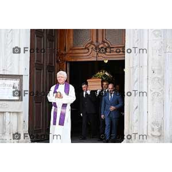 Tiziano Manzoni/LaPresse 20-9- 2025 Italia Cronaca Bergamo Caravaggio Funerale Ettore Pirovano politico Lega e presidnete provincia Bg