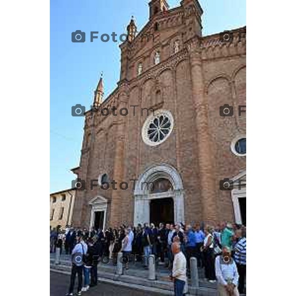 Tiziano Manzoni/LaPresse 20-9- 2025 Italia Cronaca Bergamo Caravaggio Funerale Ettore Pirovano politico Lega e presidnete provincia Bg