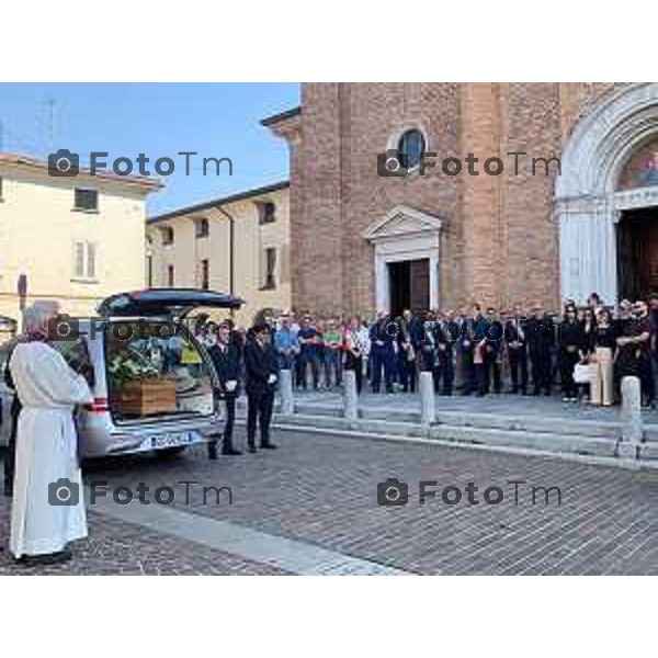 Tiziano Manzoni/LaPresse 20-9- 2025 Italia Cronaca Bergamo Caravaggio Funerale Ettore Pirovano politico Lega e presidnete provincia Bg