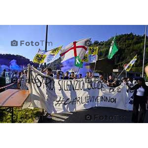 Tiziano Manzoni/LaPresse 20-9- 2025 Italia Cronaca Bergamo Pontida BG raduno leghista sul pratone corteo dei Giovani Padani