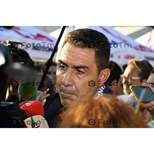 Tiziano Manzoni/LaPresse 20-9- 2025 Italia Cronaca Bergamo Pontida BG raduno leghista sul pratone Giovani Padani Intervento di Vanncci